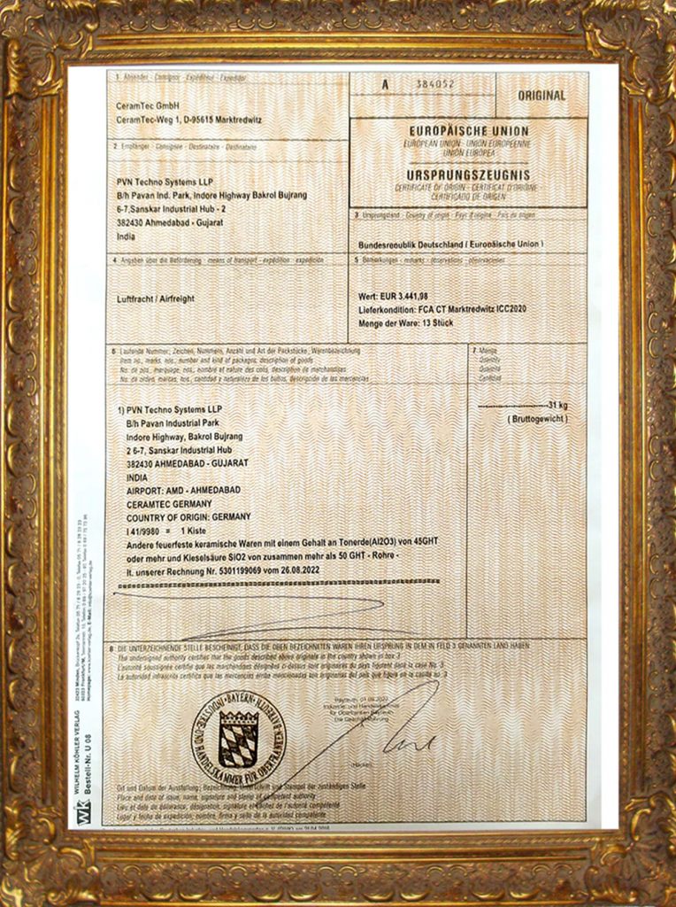 Germany Member Certificate